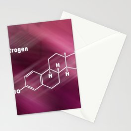 Estrogen Hormone Structural chemical formula Stationery Card