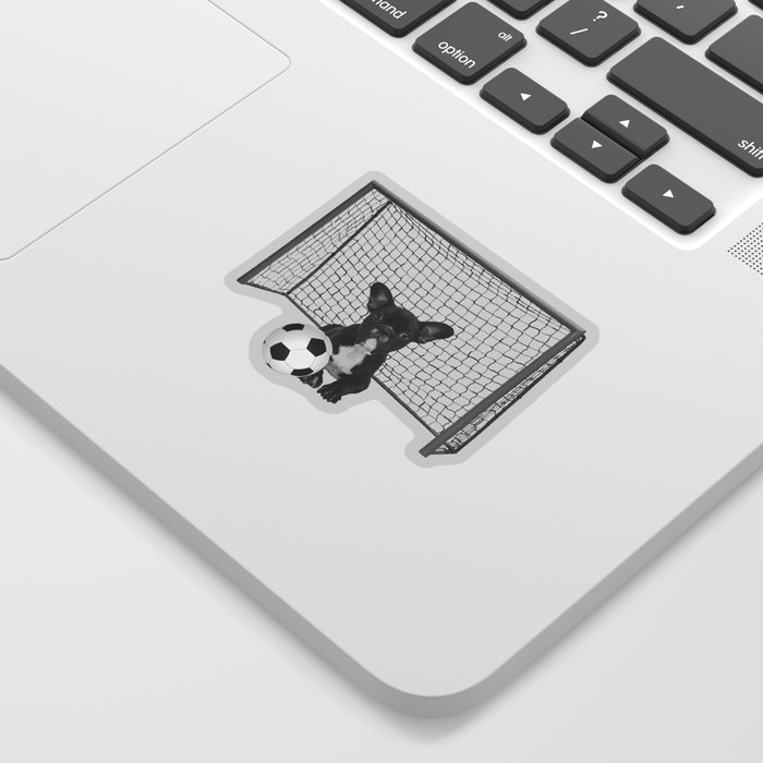 French Bulldog - Soccer Goal - Frenchie Dog Sticker