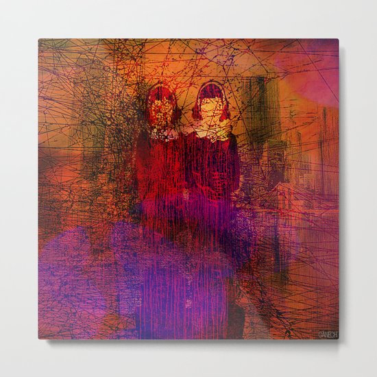 Lost in the city Metal Print