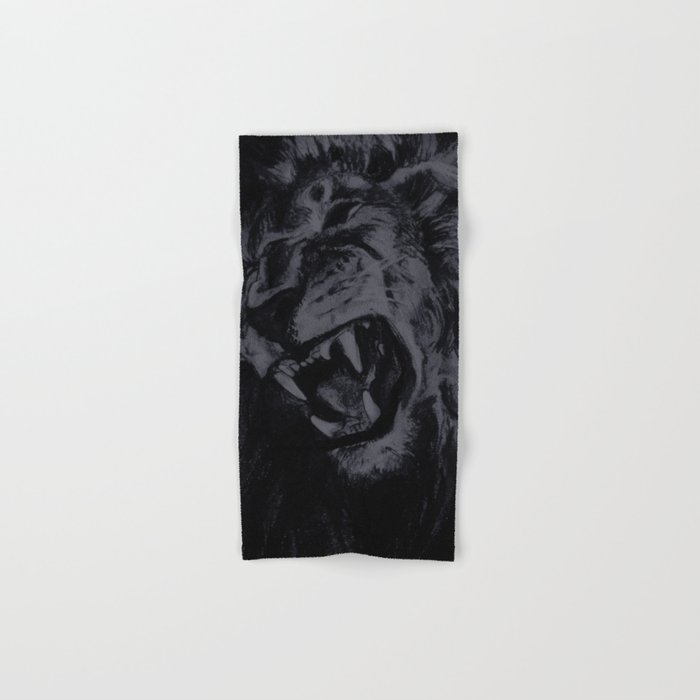 Panthera Leo Carboneum - Dark Hand & Bath Towel