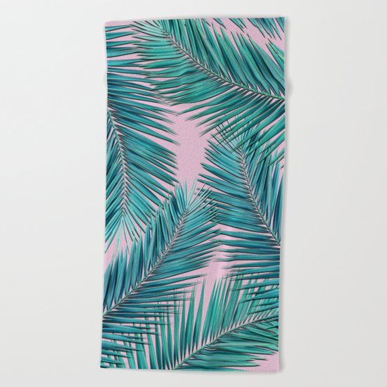 palm tree Beach Towel
