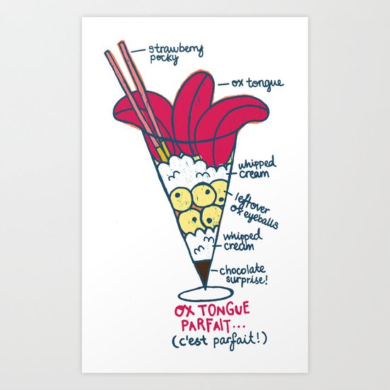Ox Tongue Parfait Art Print