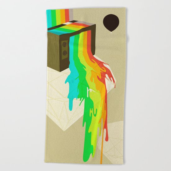Black Balloon Beach Towel