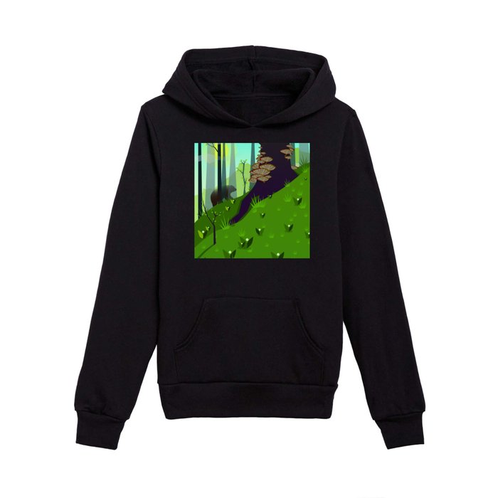 Life of a Forest Bear - Spring Kids Pullover Hoodie