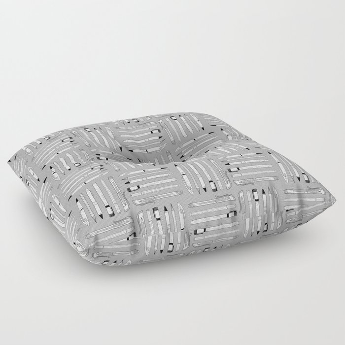 Weapons Of Mass Creation (on grey) Floor Pillow