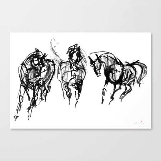 Horses (Trio) Canvas Print