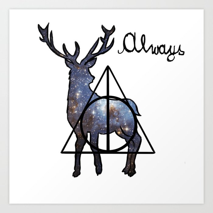 Deathly Hallows Always Art Print By Goddess Freyja Society6