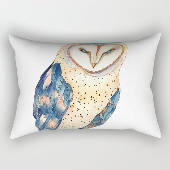 The colourful barn owl Rectangular Pillow