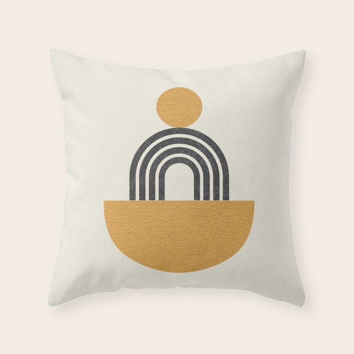 Composition Arch Balance Throw Pillow by MoonlightPrint Society6