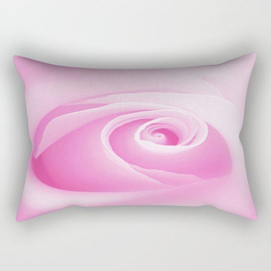 Pink Rose Rectangular Pillow