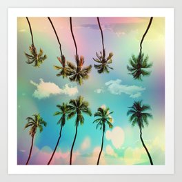 Palm trees Art Print