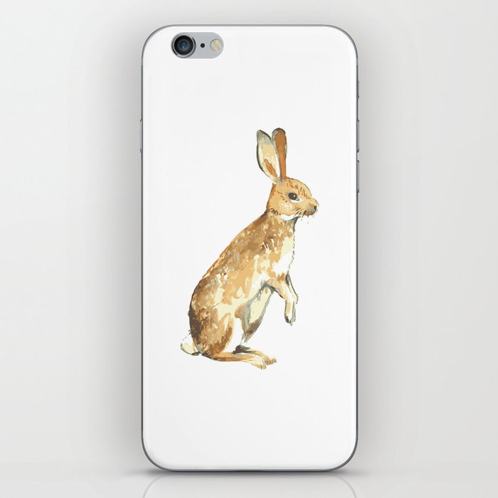 Watercolor Bunny Rabbit iPhone Skin
