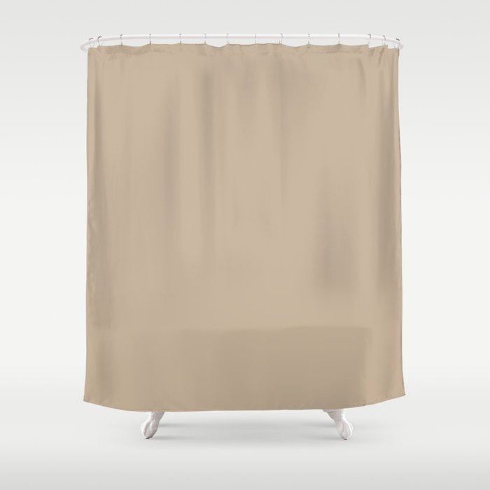 Camel Coat Shower Curtain