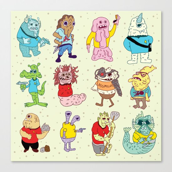 Monster Trek Rally Canvas Print