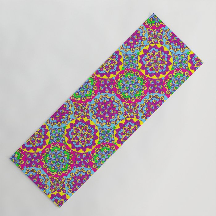 Hippie Trippy Boho Vibe / 60s / 70s Psychedelic Bohemian Yoga Mat