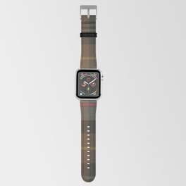 Vintage Brown Gray Tartan Plaid Pattern Apple Watch Band