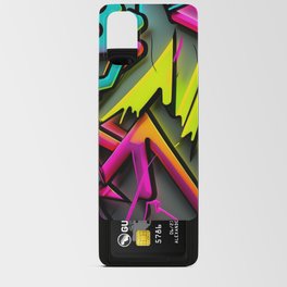 Neon Paint Style Graffiti Pattern Android Card Case