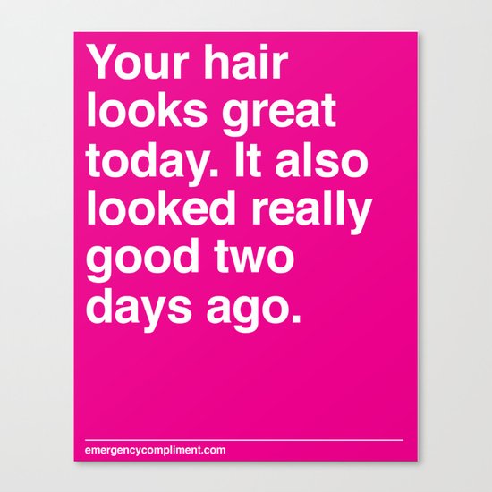 Your Hair Canvas Print