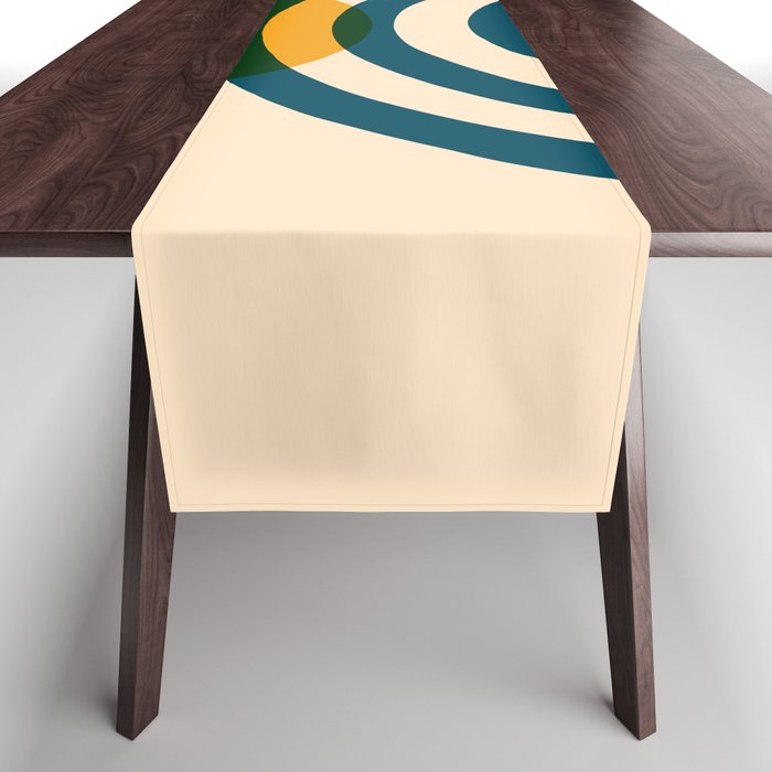 Refreshing Sun Mid century Table Runner