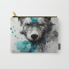 Grey wolf Carry-All Pouch