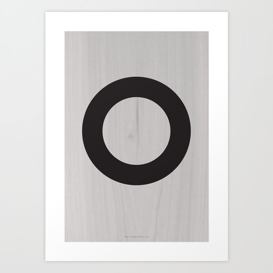 Circle Black Art Print