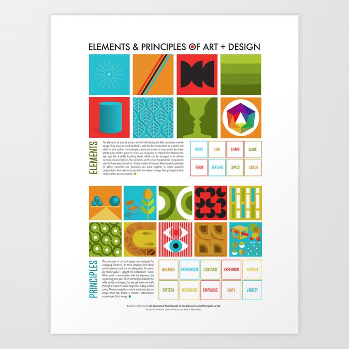 & Principles Art Design Art Print by Element Studio | Society6