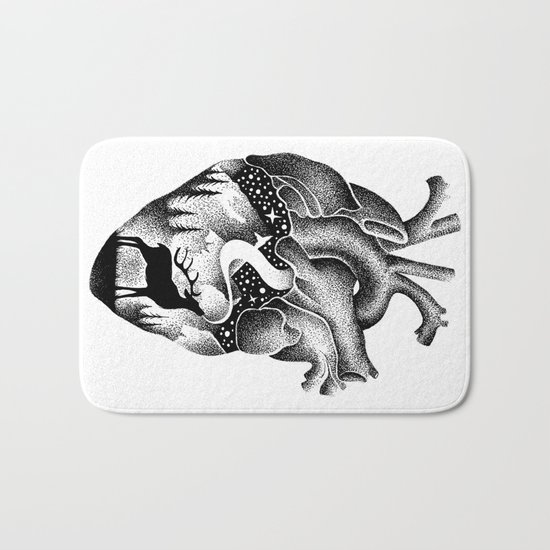 WILD HEART Bath Mat