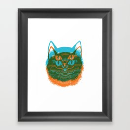 Riso Cat Framed Art Print
