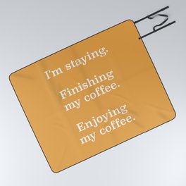 Big Lebowski - Enjoying my coffee | Movie quote Picnic Blanket