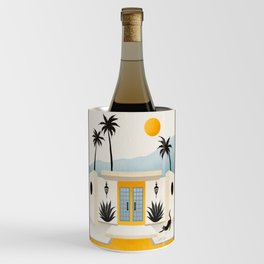 Palm Springs Home – Yellow & Blue Wine Chiller