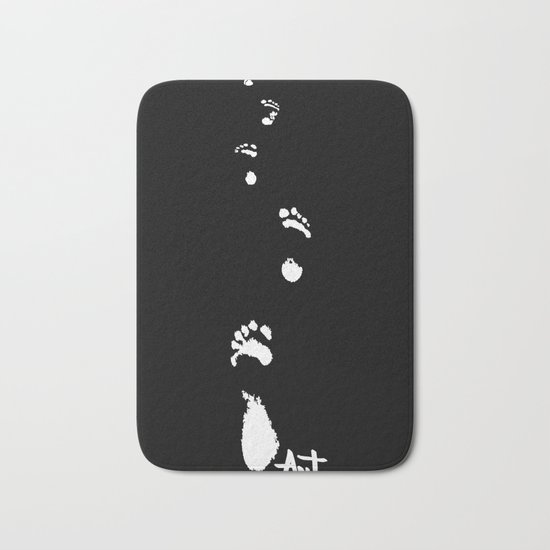 foot prints footprints Bath Mat