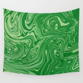 Green pastel abstract marble Wall Tapestry