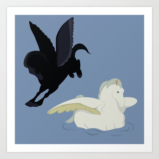 Fantasia's pegasus Art Print