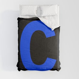 Letter C (Blue & Black) Comforter