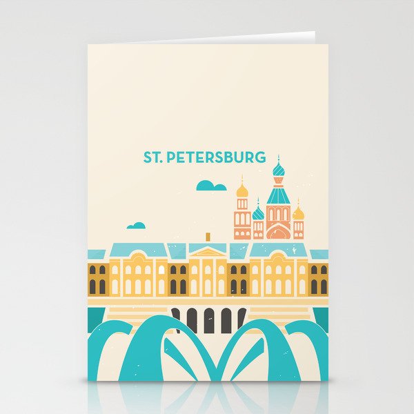 St. Petersburg Fountains Stationery Cards