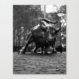 Wall Street Canvas Prints Society6 Wall Street Bull Canvas Print