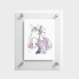 Horse and Woman I Floating Acrylic Print