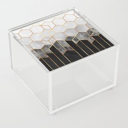 Charcoal Hexagons Acrylic Box