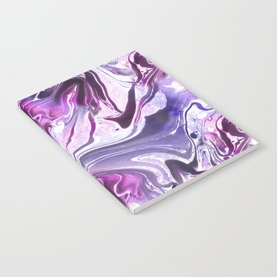 Marble Pattern Purple Pink Abstrat Notebook