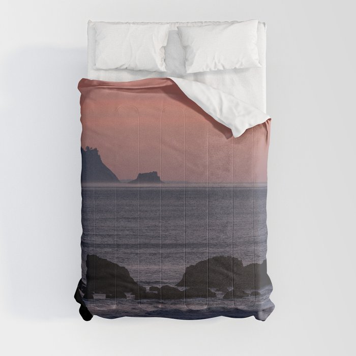 Oregon Coast Sunset Comforter