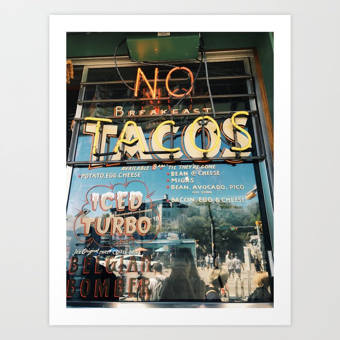 Tacos in Austin, TX Art Print