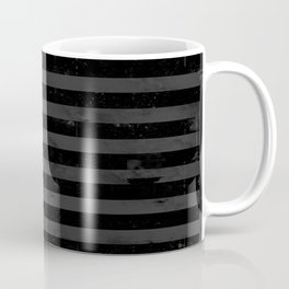 Black American Flag Coffee Mug | Fourthofjuly, Black and White, Grunge, Noire, Painting, Blackflag, America, Stars, Stripes, Political 