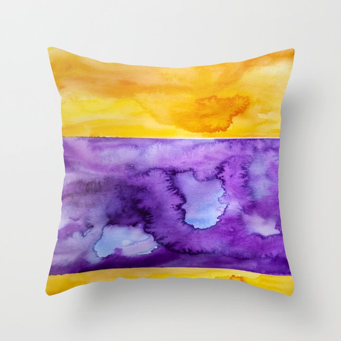 Purple and yellow throw pillows online