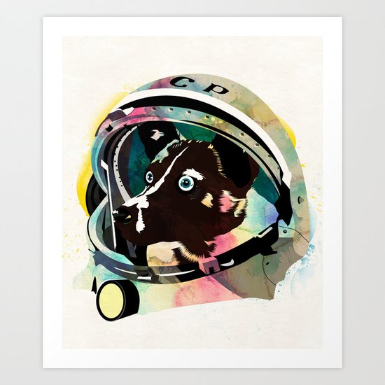 Laika Art Print