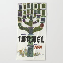 Vintage poster - Israel Beach Towel