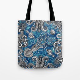 The Kraken (Blue, Square) Tote Bag