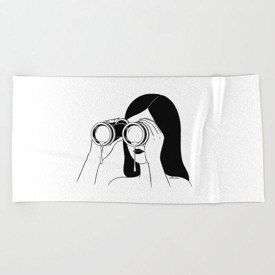 You're so far away Beach Towel