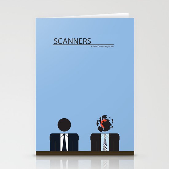 Scanners - Altenative Movie Poster Stationery Cards