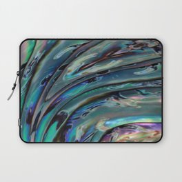 Green Abalone Iridescent Pearl Shell Laptop Sleeve