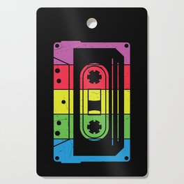 Colorful Retro Cassette Tape Cutting Board
